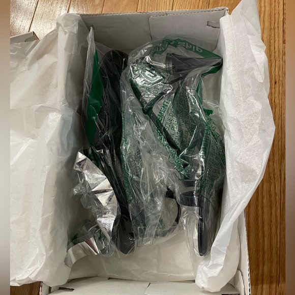 Calvin Klein Women's Ishaya Heeled Sandal - black faux leather - Picture 13 of 13